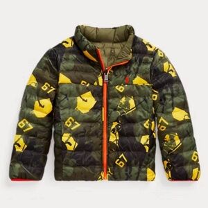 Polo by Ralph Lauren Kids Puffer Jacket - Green and Yellow